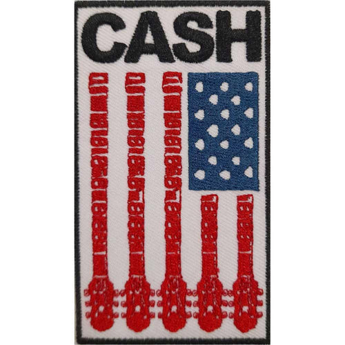Johnny Cash Flag Standard Woven Patch
