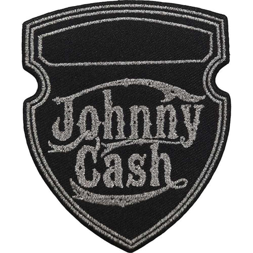 Johnny Cash Metallic Shield Standard Woven Patch