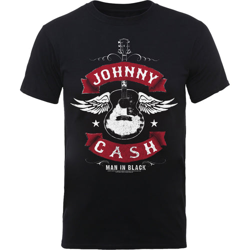 Johnny Cash Winged Guitar Unisex T-Shirt
