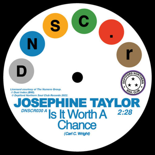 Josephine Taylor - Is It Worth A Chance/Satisfied - 7-inch Vinyl