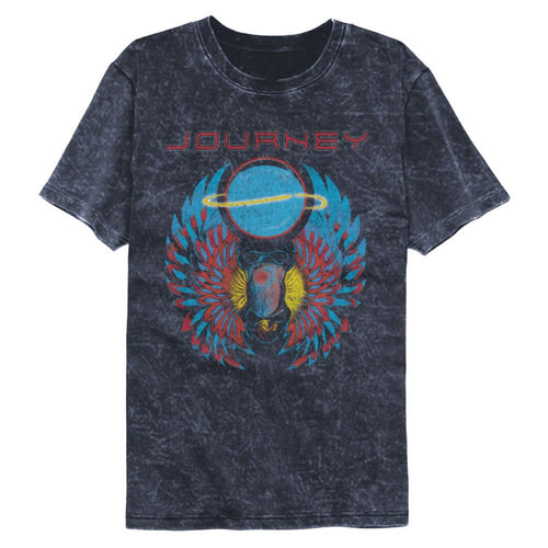 Journey Scarab With Orb Adult Short-Sleeve Mineral Wash T-Shirt