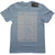 Joy Division Unknown Pleasures White On Blue Unisex T-Shirt