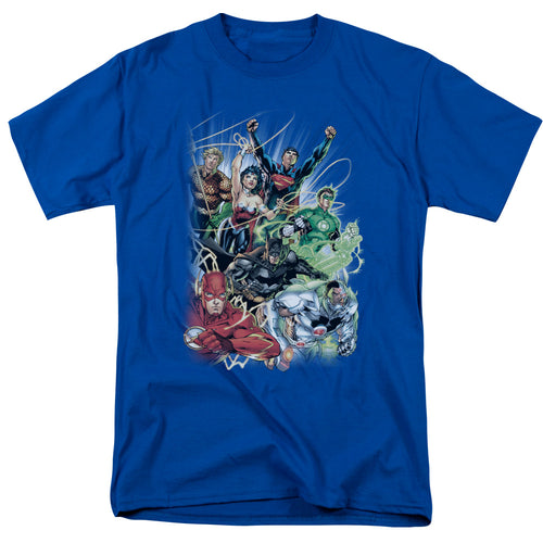 Justice League Of America Justice League #1 Men's 18/1 Cotton Short-Sleeve T-Shirt