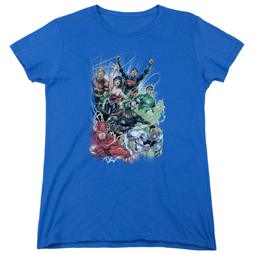Justice League Of America Justice League #1 Women's 18/1 Cotton Short-Sleeve T-Shirt