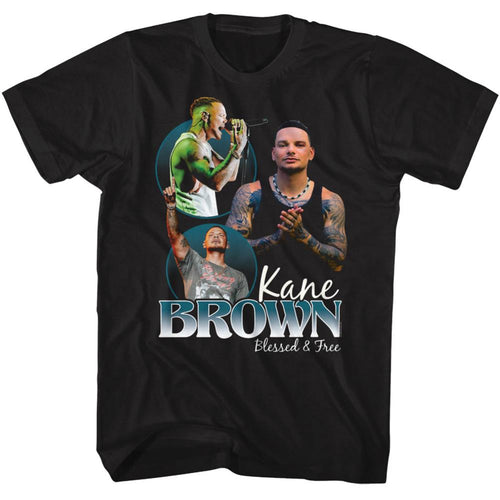 Kane Brown Blessed And Free Collage Adult Short-Sleeve T-Shirt