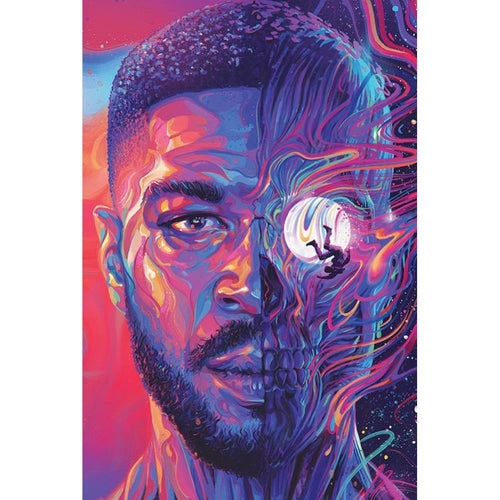 Kid Cudi Man on the Moon Poster - 24In x 36In Posters & Prints