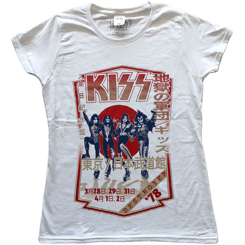 KISS Destroyer Tour '78 Ladies T-Shirt - Special Order