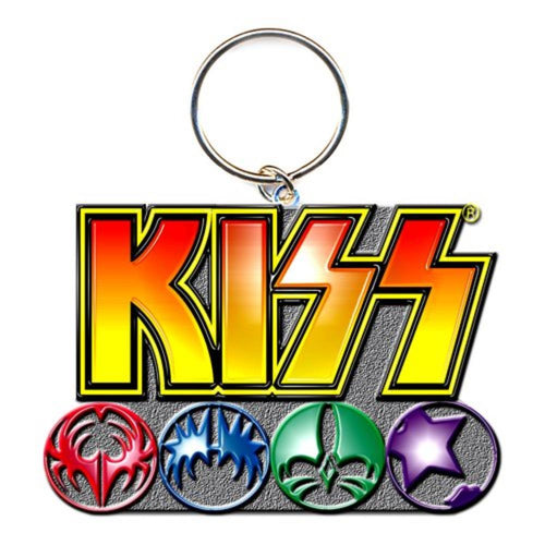 KISS Logo & Icons Keychain