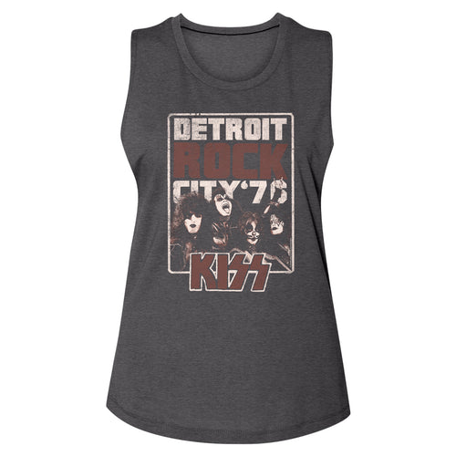 KISS Special Order Detroit Rock City '77 Ladies Muscle Tank