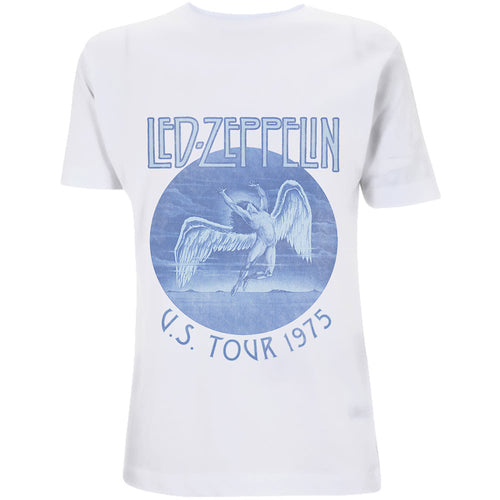 Led Zeppelin Tour '75 Blue Wash Unisex T-Shirt