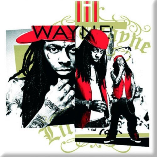 Lil Wayne Red Cap Montage Magnet