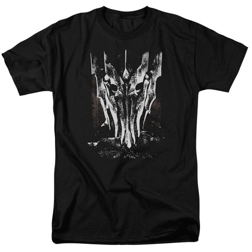 Lord Of The Rings Big Sauron Head Men's 18/1 Cotton SS T