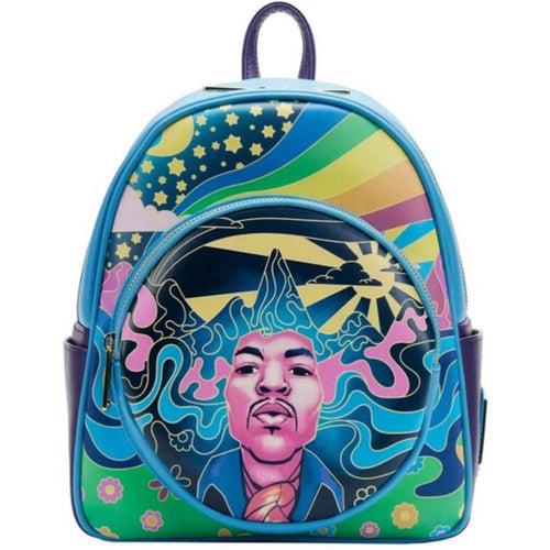 Loungefly - Jimi Hendrix Psychedelic Landscape Zip Mini Backpack