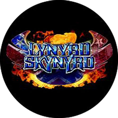 Lynyrd Skynyrd 30 Years Flaming Logo Button 