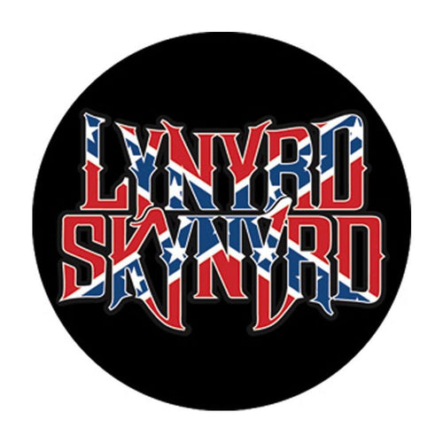 Lynyrd Skynyrd Confederate Logo Button