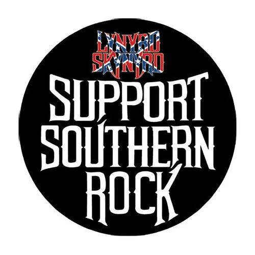 Lynyrd Skynyrd Support Southern Rock Button