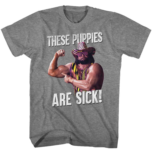 Macho Man These Puppies Adult Short-Sleeve T-Shirt