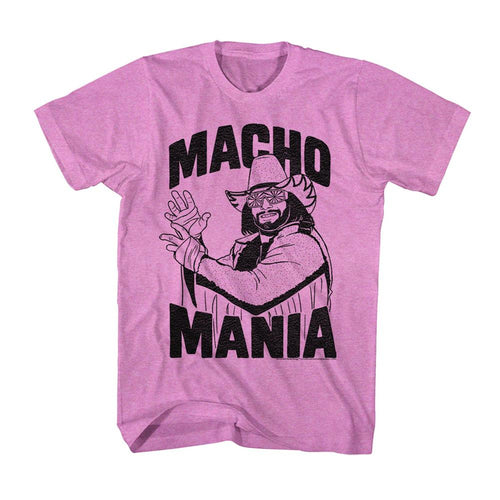 Macho Man Macho Mania Adult Short-Sleeve T-Shirt