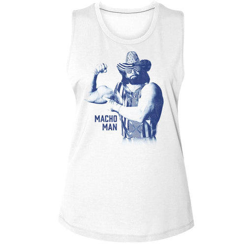 Macho Man Mono Ladies Muscle Tank T-Shirt