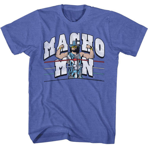 Macho Man Special Order Retro Ring & Ropes Adult Short-Sleeve T-Shirt
