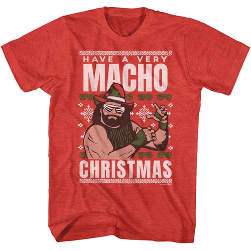 Macho Man Very Macho Christmas Adult Short-Sleeve T-Shirt