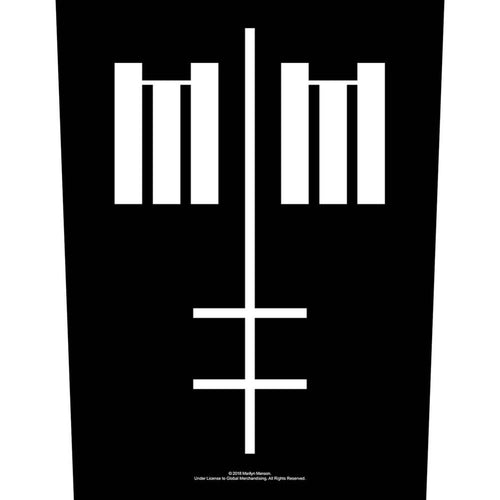 Marilyn Manson Cross Logo Back Patch