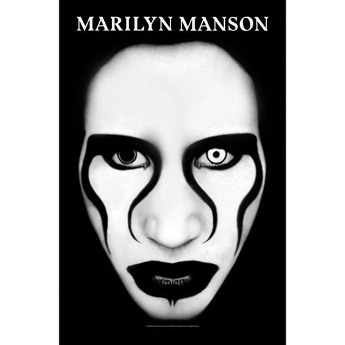 Marilyn Manson Defiant Face Textile Poster