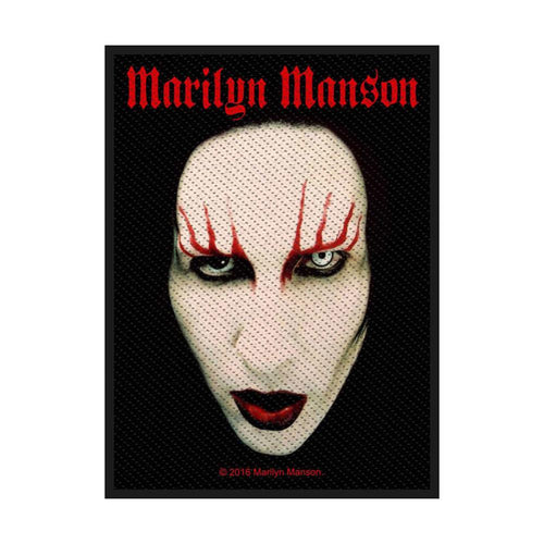 Marilyn Manson Face Standard Woven Patch