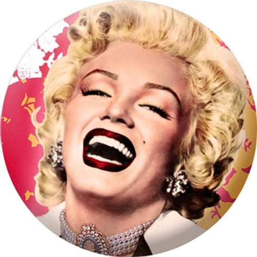 Marilyn Monroe Laughing Button