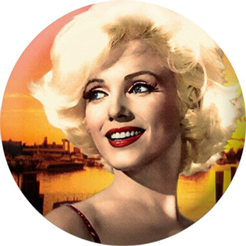 Marilyn Monroe Sunset Close Up Button