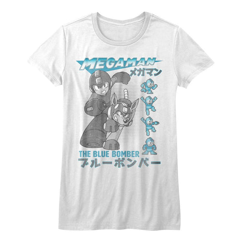 Mega Man Blue Bomber Juniors Short-Sleeve T-Shirt