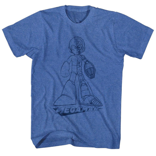Mega Man Blueprint Adult Short-Sleeve T-Shirt