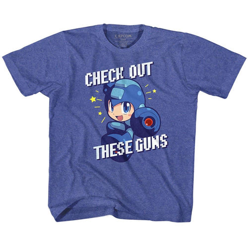 Mega Man Check It Out Youth Short-Sleeve T-Shirt
