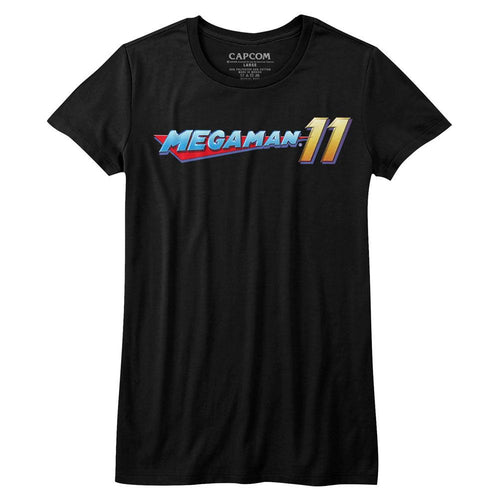 Mega Man Mega Logo Juniors Short-Sleeve T-Shirt