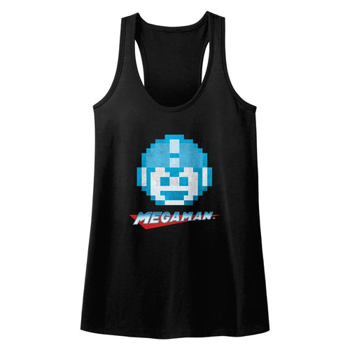 Mega Man Megaface Ladies Slimfit Racerback
