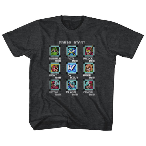 Mega Man Stage Select Toddler Short-Sleeve T-Shirt