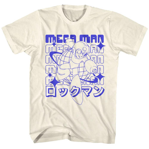 Mega Man 72K Planet Adult Short-Sleeve T-Shirt