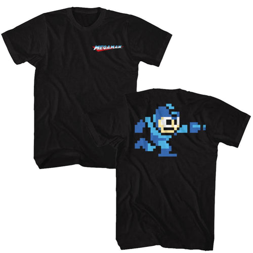 Mega Man BB2 Front And Back Adult Short-Sleeve T-Shirt