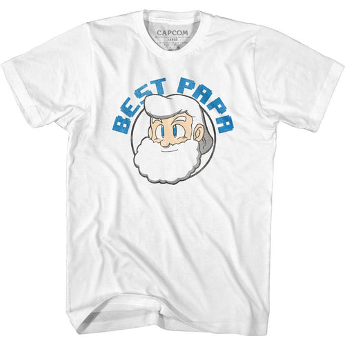 Mega Man Special Order Best Papa Adult Short-Sleeve T-Shirt