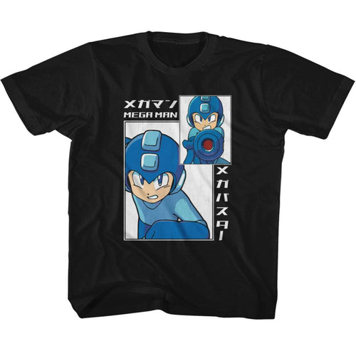 Mega Man Big And Small Rectangle Youth Short-Sleeve T-Shirt
