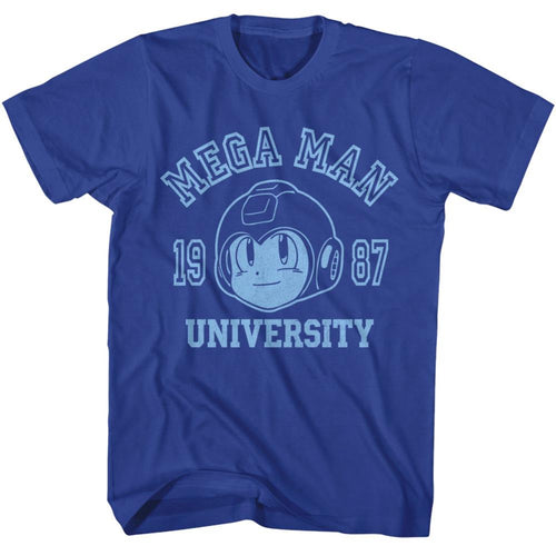 Mega Man Mega University Adult Short-Sleeve T-Shirt