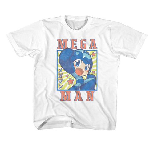 Mega Man Square And Stars Youth Short-Sleeve T-Shirt