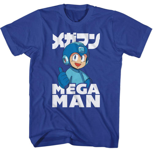 Mega Man Thumbs Up Adult Short-Sleeve T-Shirt