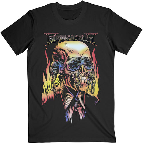 Megadeth Flaming Vic Unisex T-Shirt - Special Order