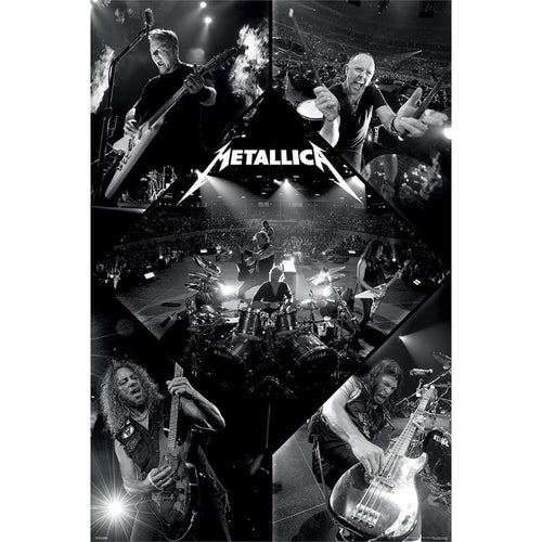 Metallica B&W Montage Poster - 24In x 36In Posters & Prints
