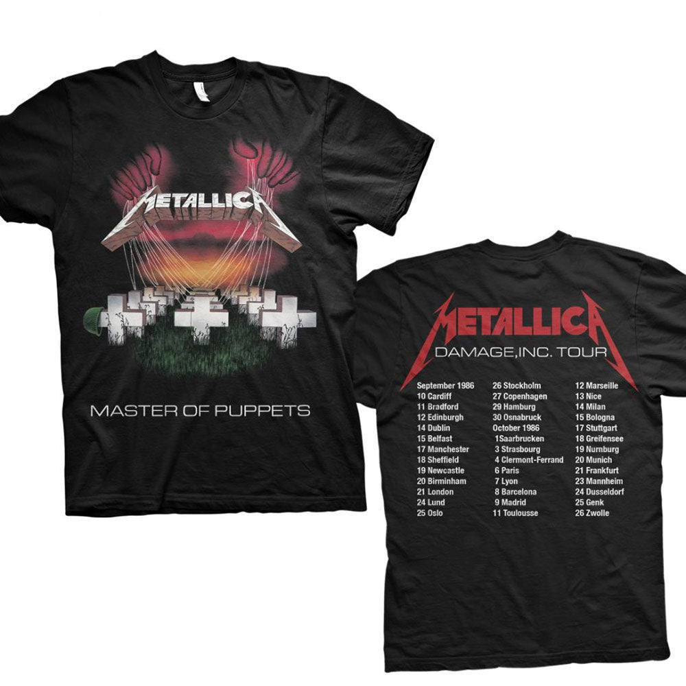 Metallica Master of Puppets European Tour Unisex – RockMerch