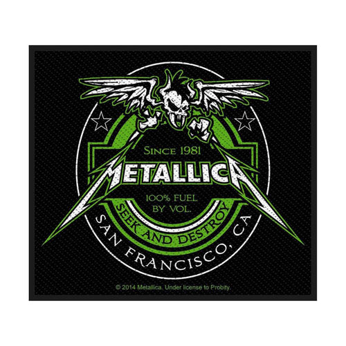 Metallica Standard Patch: Beer Label