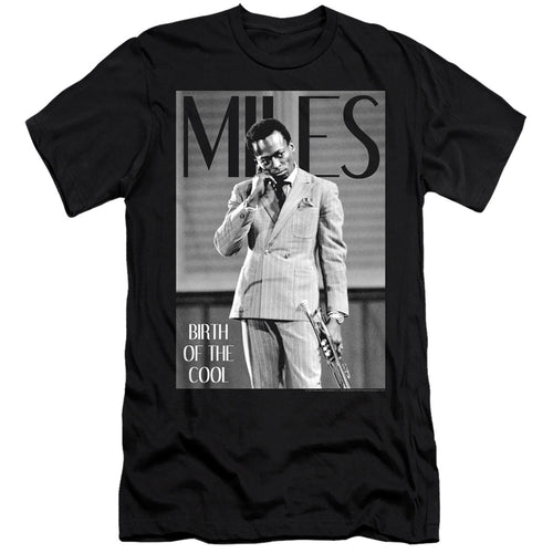 Miles Davis Simply Cool Men's 30/1 Cotton Slim SS T