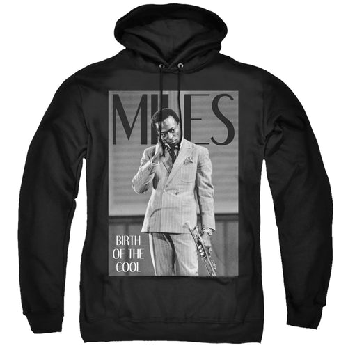 Miles Davis Simply Cool Men's Pull-Over 75 25 Poly Hoodie