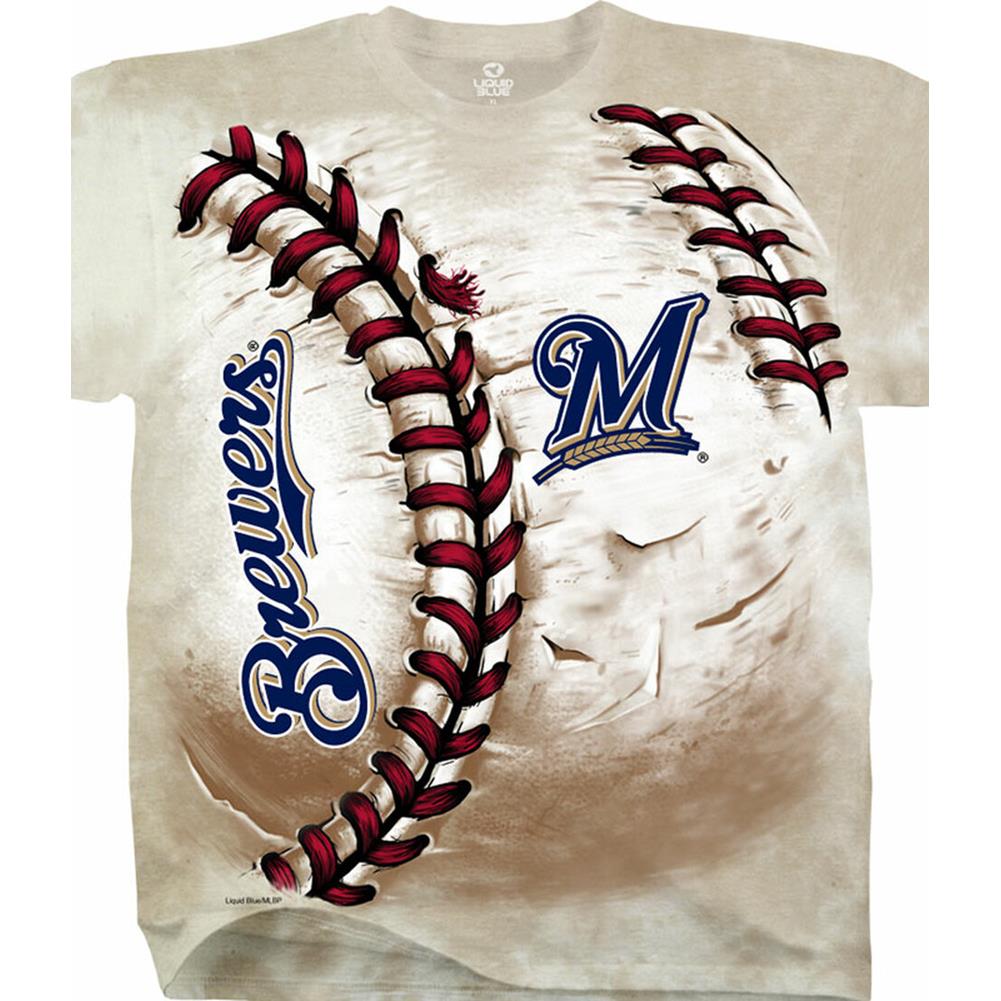 Milwaukee Brewers Hardball Tie-Dye T-Shirt